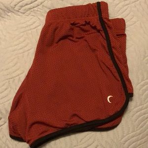 Zyia Maroon Mesh Shorts